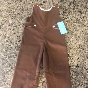 Little boys Jon Jon’s- chocolate corduroy